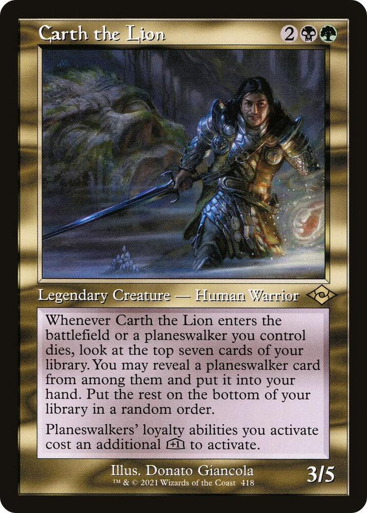 Carth the Lion (Retro Frame) (418) [Modern Horizons 2]
