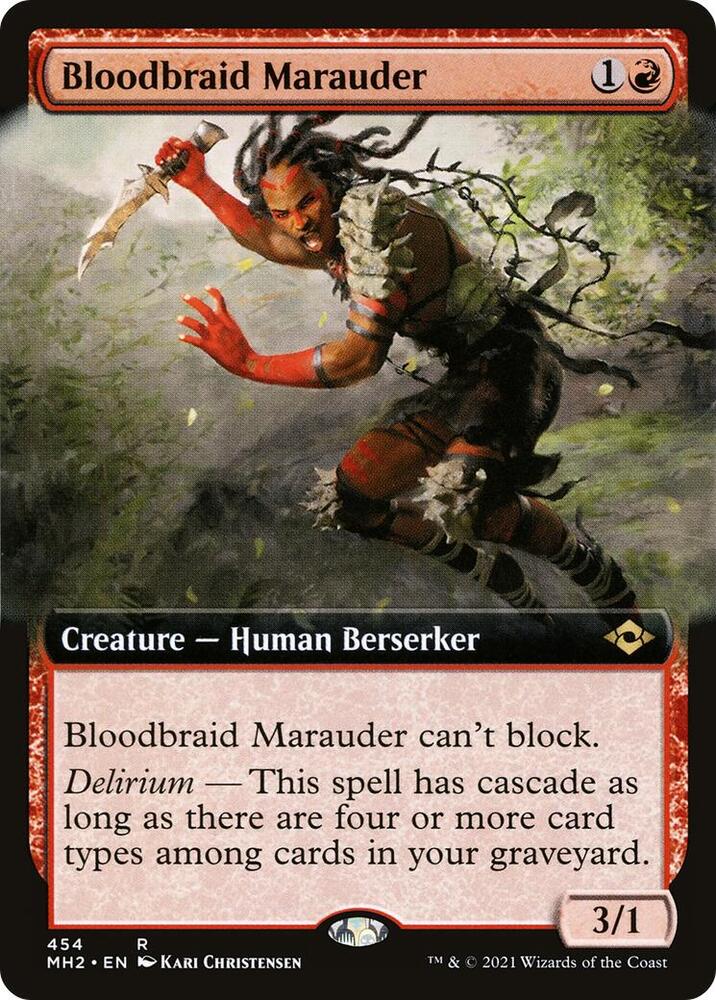 Bloodbraid Marauder (Extended Art) (454) [Modern Horizons 2] [Extended Art]