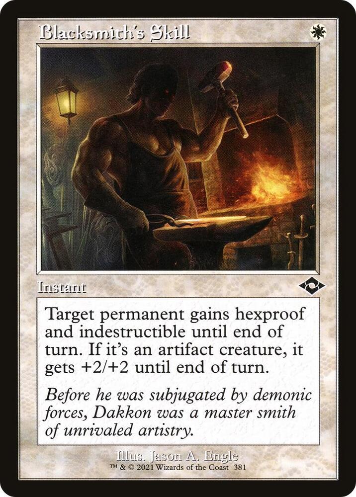 Blacksmith's Skill (Retro Frame) (381) [Modern Horizons 2]