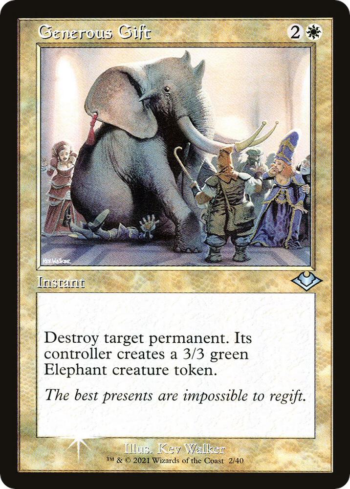 Generous Gift (Retro Frame) (2) [Modern Horizons]