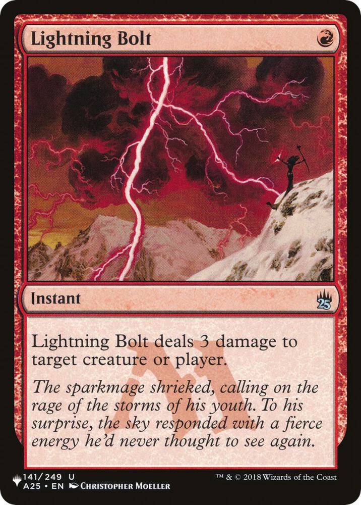 Lightning Bolt (A25) (141/249) [The List]