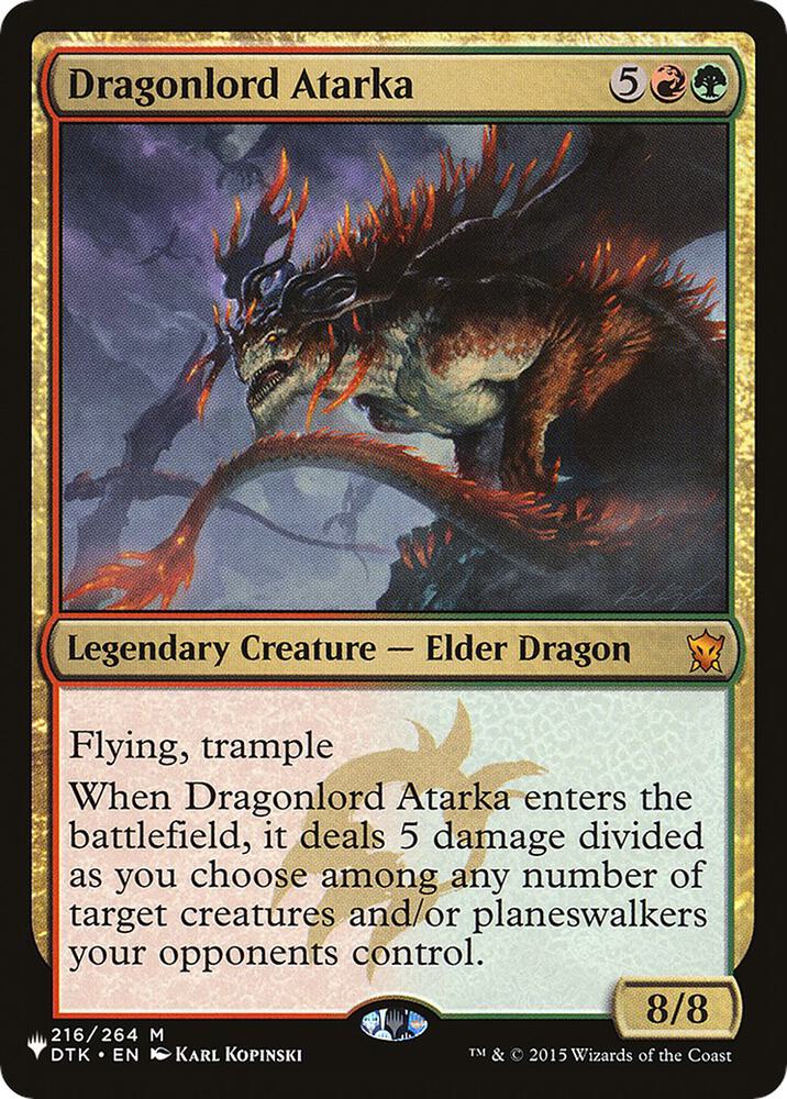 Dragonlord Atarka (216/264) [The List]