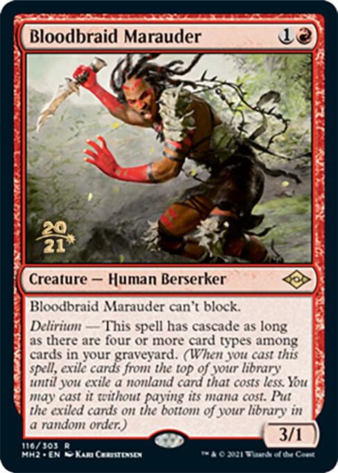 Bloodbraid Marauder (116) [Prerelease Cards]