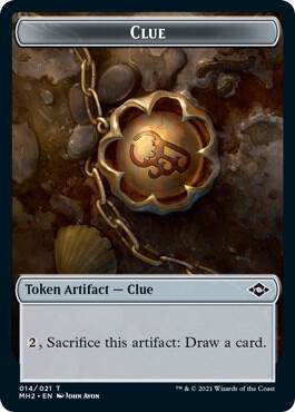 Clue (014) // Zombie Double-Sided Token (14 // 6) [Modern Horizons 2]