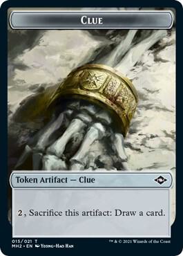 Clue (015) // Insect Double-Sided Token (15 // 13) [Modern Horizons 2]