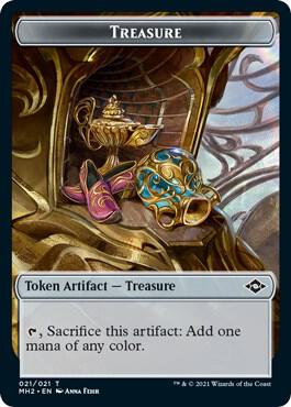 Treasure (021) // Bird Double-Sided Token (21 // 1) [Modern Horizons 2]