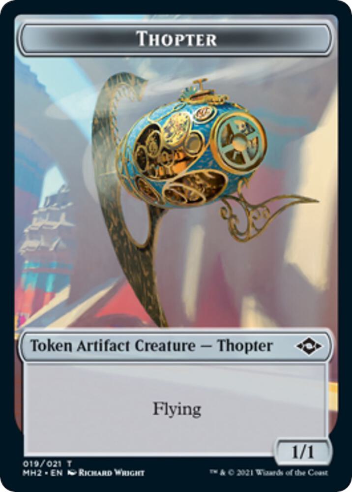 Thopter // Zombie Army Double-Sided Token (19 // 7) [Modern Horizons 2]