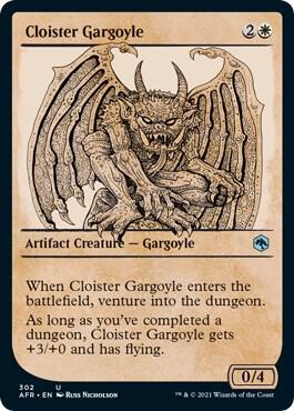 Cloister Gargoyle (Showcase) (302) [Adventures in the Forgotten Realms] [Showcase]