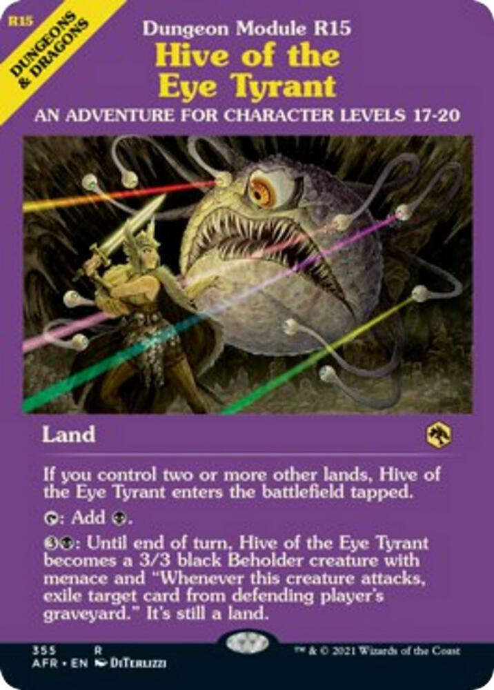 Hive of the Eye Tyrant (Dungeon Module) (355) [Adventures in the Forgotten Realms] [Showcase]