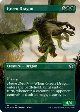 Green Dragon (Borderless) (295) [Adventures in the Forgotten Realms] [Borderless]