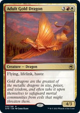 Adult Gold Dragon (216) [Adventures in the Forgotten Realms]