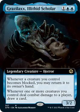 Grazilaxx, Illithid Scholar (Extended Art) (367) [Adventures in the Forgotten Realms] [Extended Art]