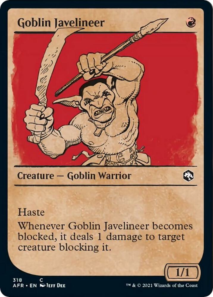 Goblin Javelineer (Showcase) (318) [Adventures in the Forgotten Realms] [Showcase]