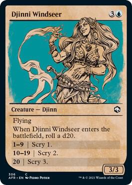 Djinni Windseer (Showcase) (306) [Adventures in the Forgotten Realms] [Showcase]