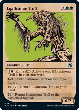 Loathsome Troll (Showcase) (327) [Adventures in the Forgotten Realms] [Showcase]