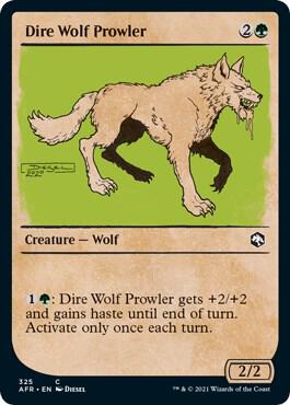Dire Wolf Prowler (Showcase) (325) [Adventures in the Forgotten Realms] [Showcase]