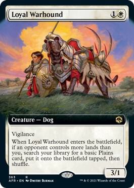 Loyal Warhound (Extended Art) (363) [Adventures in the Forgotten Realms] [Extended Art]