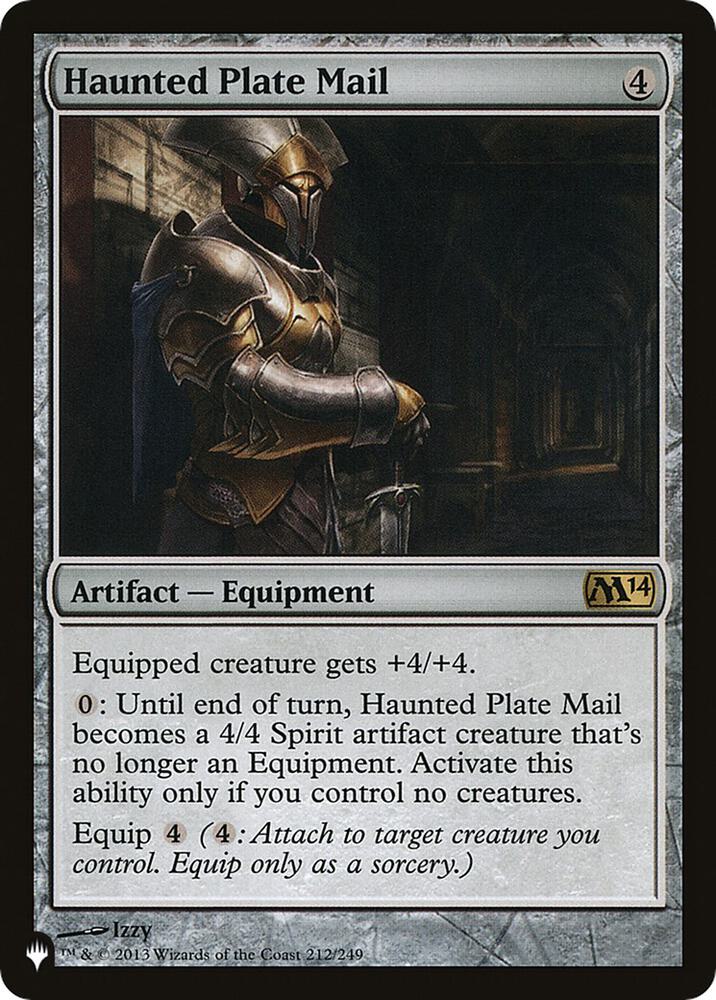 Haunted Plate Mail (212/249) [The List]