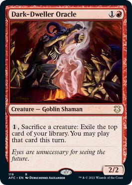 Dark-Dweller Oracle (119) [Forgotten Realms Commander]