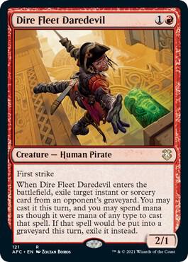 Dire Fleet Daredevil (121) [Forgotten Realms Commander]