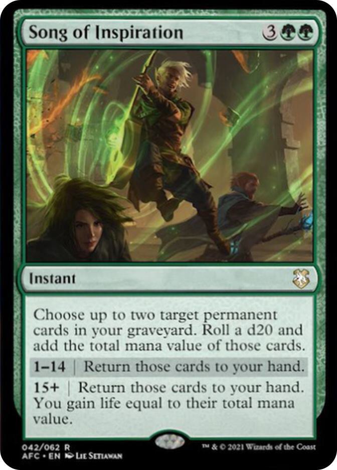 Song of Inspiration (42) [Forgotten Realms Commander]