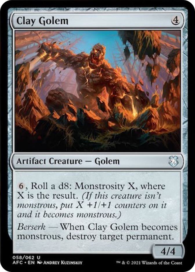 Clay Golem (58) [Forgotten Realms Commander]
