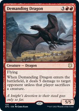 Demanding Dragon (120) [Forgotten Realms Commander]