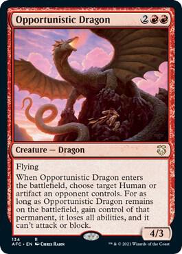 Opportunistic Dragon (134) [Forgotten Realms Commander]