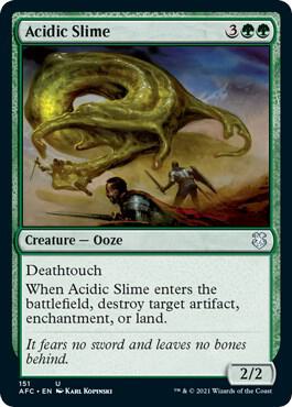 Acidic Slime (151) [Forgotten Realms Commander]