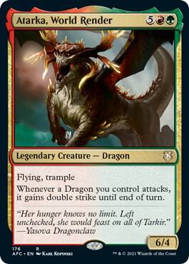 Atarka, World Render (176) [Forgotten Realms Commander]