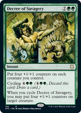 Decree of Savagery (156) [Forgotten Realms Commander]
