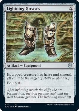 Lightning Greaves (331) [Forgotten Realms Commander]