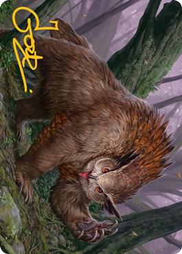 Owlbear Art Card (Gold-Stamped Signature) (15) [Adventures in the Forgotten Realms Art Series]