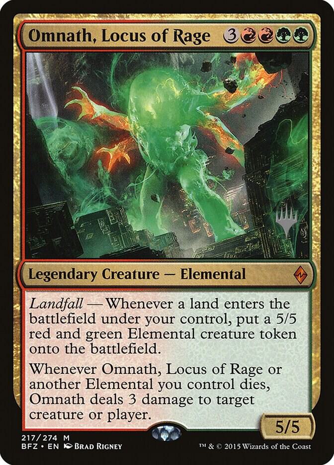 Omnath, Locus of Rage (217) [Adventures in the Forgotten Realms Promos]