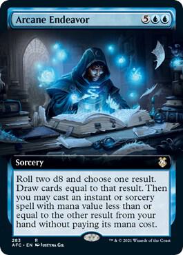 Arcane Endeavor (Extended Art) (283) [Forgotten Realms Commander] [Extended Art]
