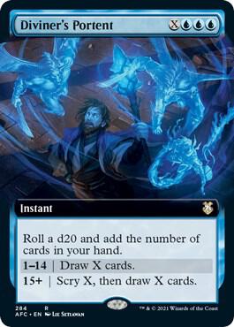 Diviner's Portent (Extended Art) (284) [Forgotten Realms Commander] [Extended Art]