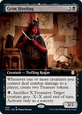 Grim Hireling (Extended Art) (294) [Forgotten Realms Commander] [Extended Art]