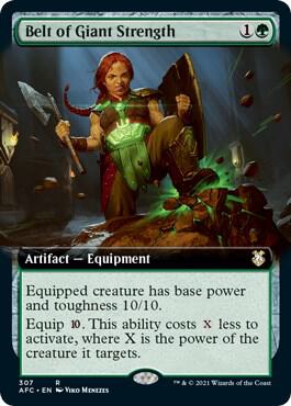 Belt of Giant Strength (Extended Art) (307) [Forgotten Realms Commander] [Extended Art]