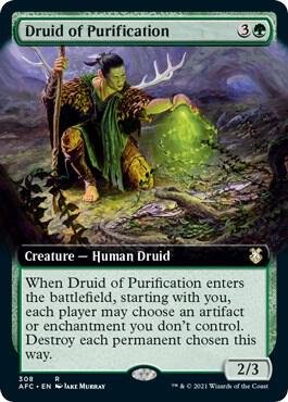 Druid of Purification (Extended Art) (308) [Forgotten Realms Commander] [Extended Art]