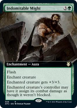 Indomitable Might (Extended Art) (309) [Forgotten Realms Commander] [Extended Art]