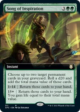 Song of Inspiration (Extended Art) (311) [Forgotten Realms Commander] [Extended Art]