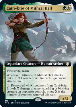 Catti-brie of Mithral Hall (Extended Art) (313) [Forgotten Realms Commander] [Extended Art]