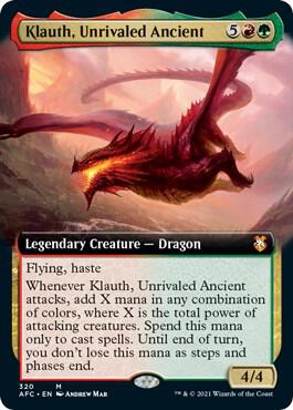 Klauth, Unrivaled Ancient (Extended Art) (320) [Forgotten Realms Commander] [Extended Art]