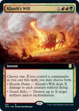 Klauth's Will (Extended Art) (321) [Forgotten Realms Commander] [Extended Art]