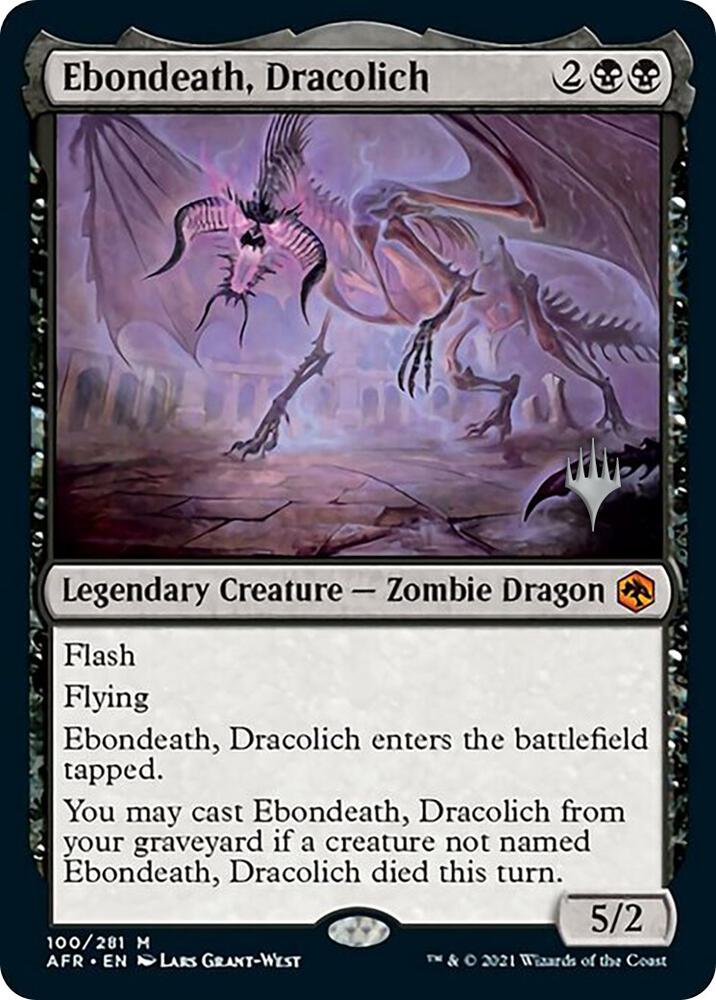 Ebondeath, Dracolich (100) [Adventures in the Forgotten Realms Promos]