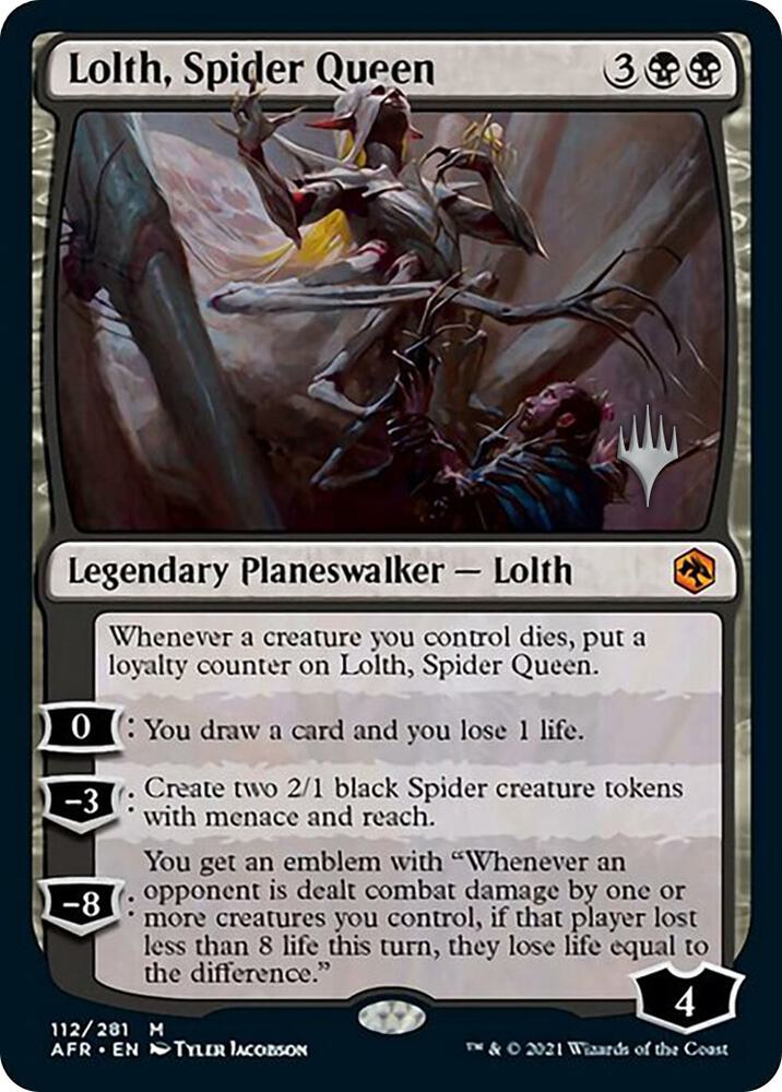 Lolth, Spider Queen (112) [Adventures in the Forgotten Realms Promos]