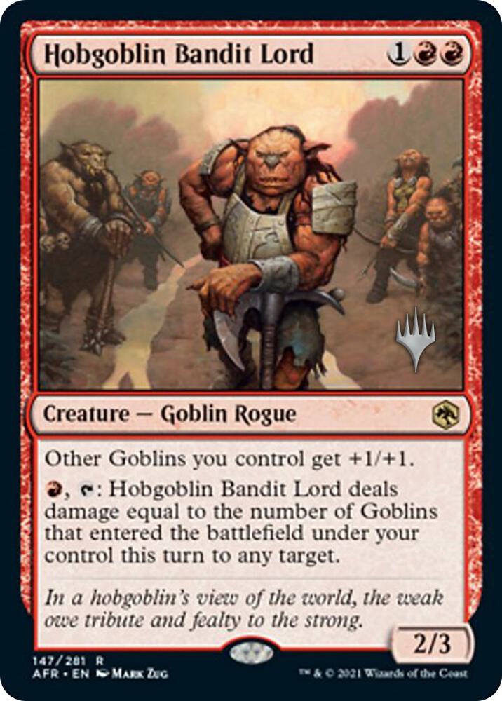Hobgoblin Bandit Lord (147) [Adventures in the Forgotten Realms Promos]