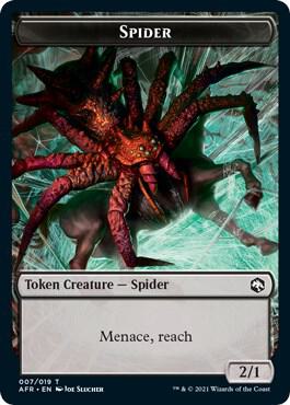 Spider // Angel Double-Sided Token (7 // 1) [Adventures in the Forgotten Realms]