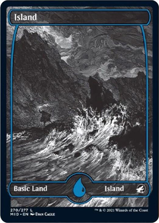 Island (270) [Innistrad: Midnight Hunt] [Full Art, Showcase]