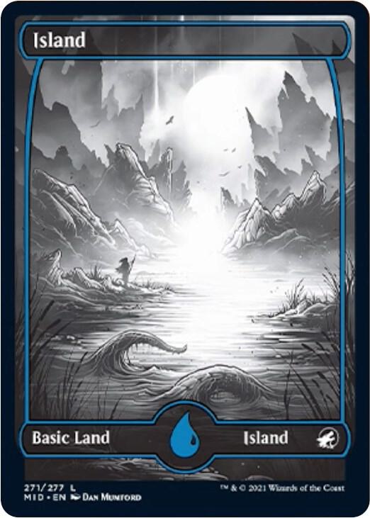 Island (271) [Innistrad: Midnight Hunt] [Full Art, Showcase]